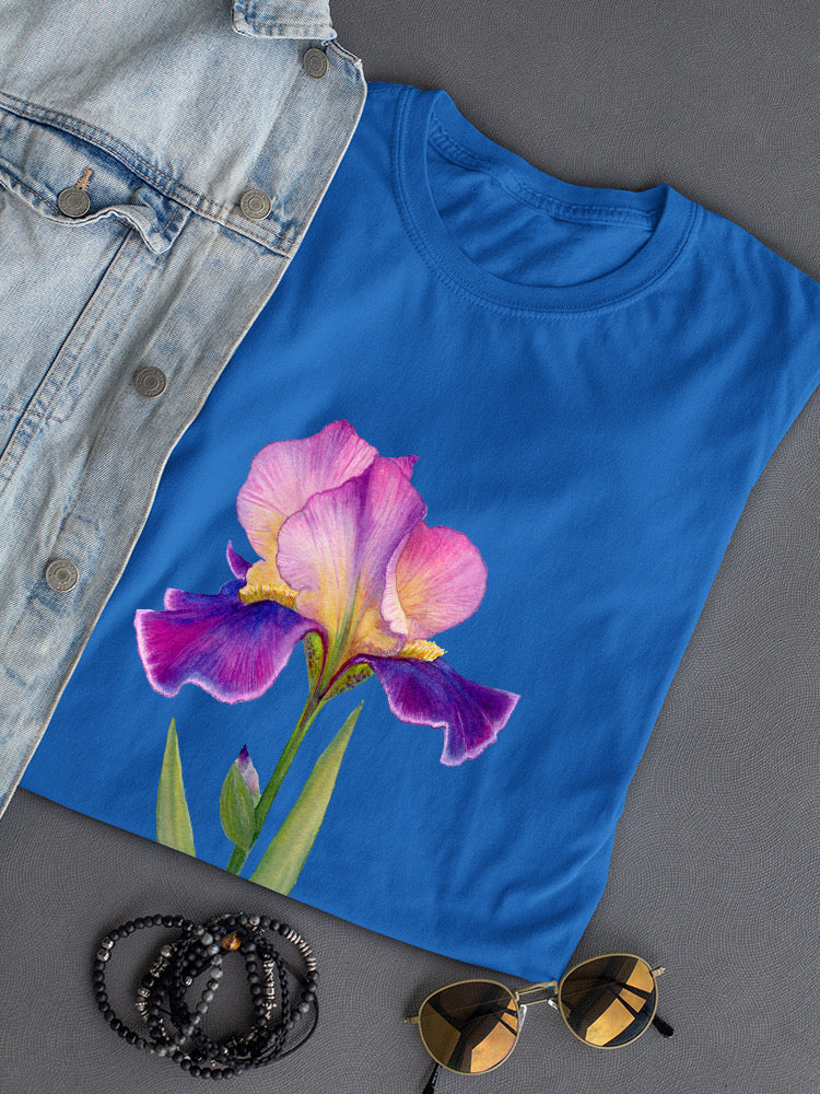 Lizzy Pink And Purple Iris T-shirt -Katie Lloyd Designs