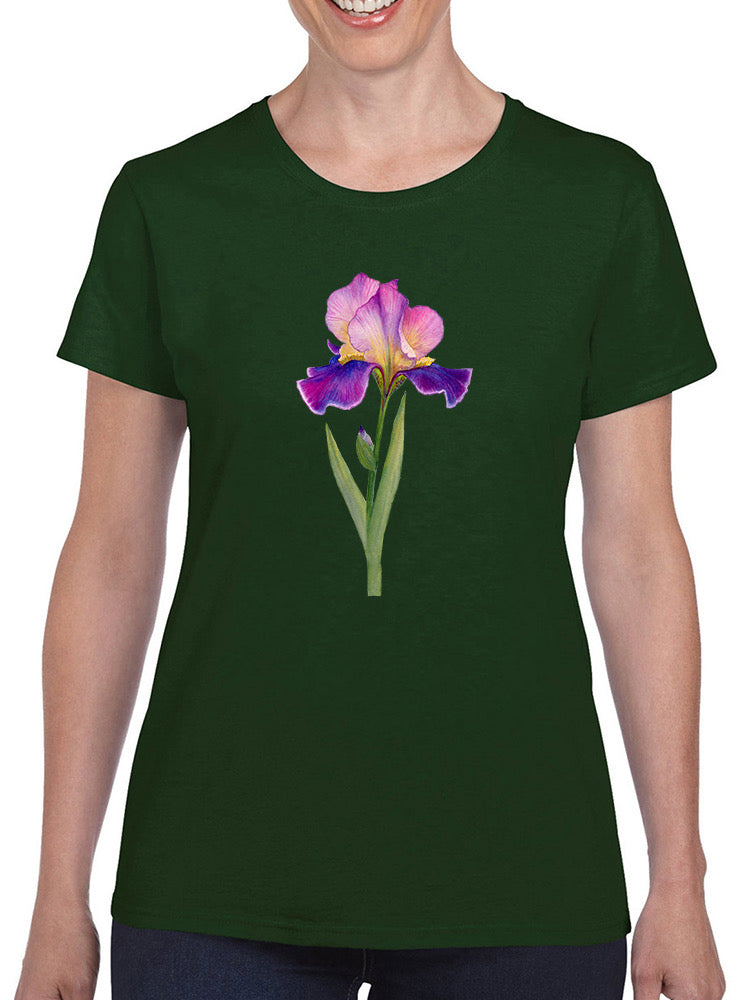 Lizzy Pink And Purple Iris T-shirt -Katie Lloyd Designs