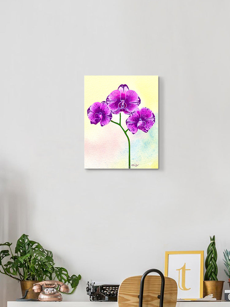 Triple Purple Orchid Wall Art -Katie Lloyd Designs