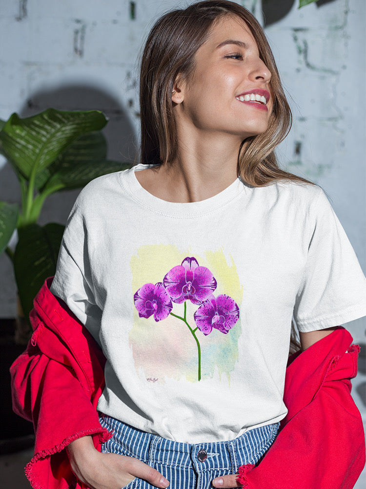 Triple Purple Orchid T-shirt -Katie Lloyd Designs