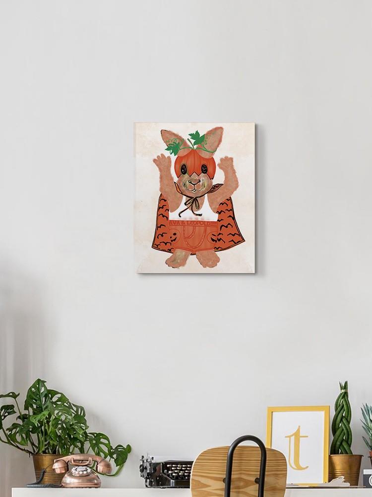Leopold In Pumpkin Cape Wall Art -Ava and Leopold Designs