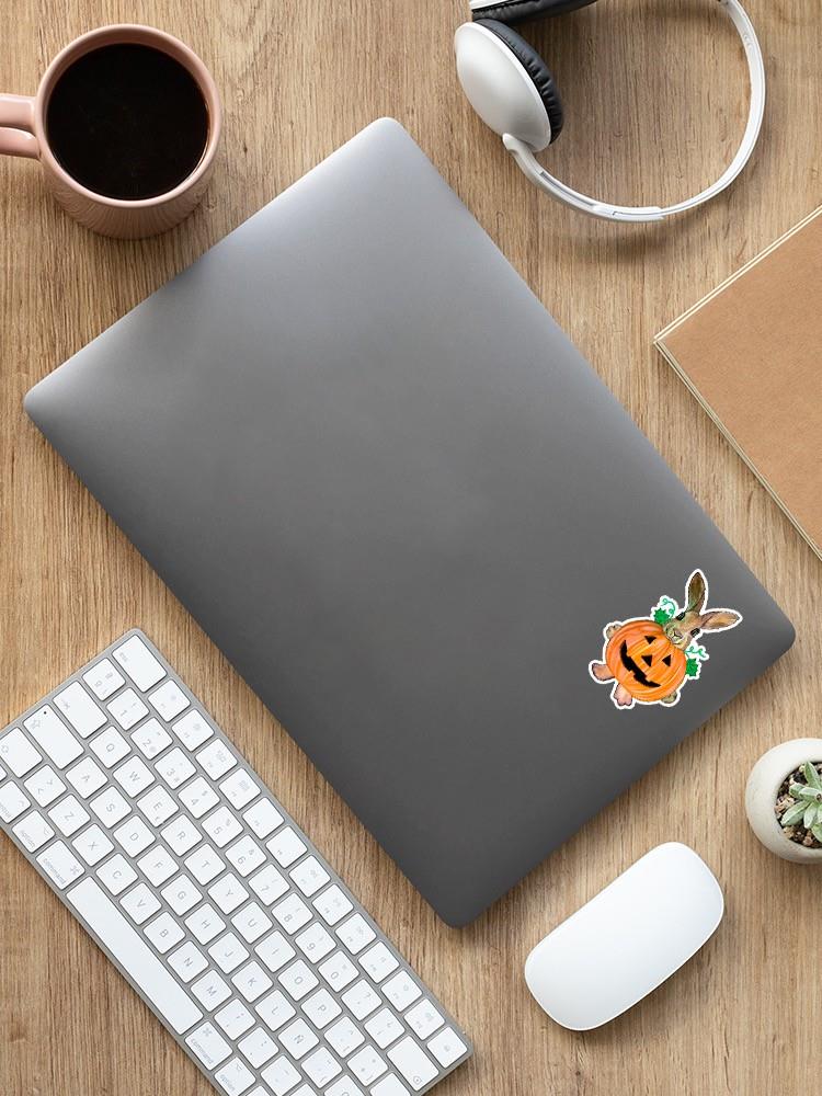 Leopold, Halloween Pumpkin Sticker -Ava and Leopold Designs
