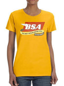 Bsa The Most Popular Motorcycle T-shirt -BSA Designs