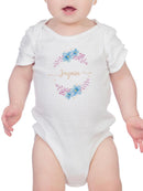 Custom Name With A Wreath Bodysuit -Custom Designs