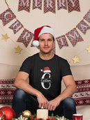 Custom Santa Hat Initial T-shirt -Custom Designs