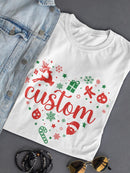 Custom Christmas Heart T-shirt -Custom Designs