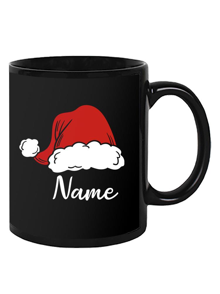 Santa Hat Custom Name Mug -Custom Designs