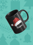 Santa Hat Custom Name Mug -Custom Designs