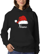 Santa Hat Custom Name Hoodie or Sweatshirt -Custom Designs