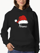 Santa Hat Custom Name Hoodie or Sweatshirt -Custom Designs