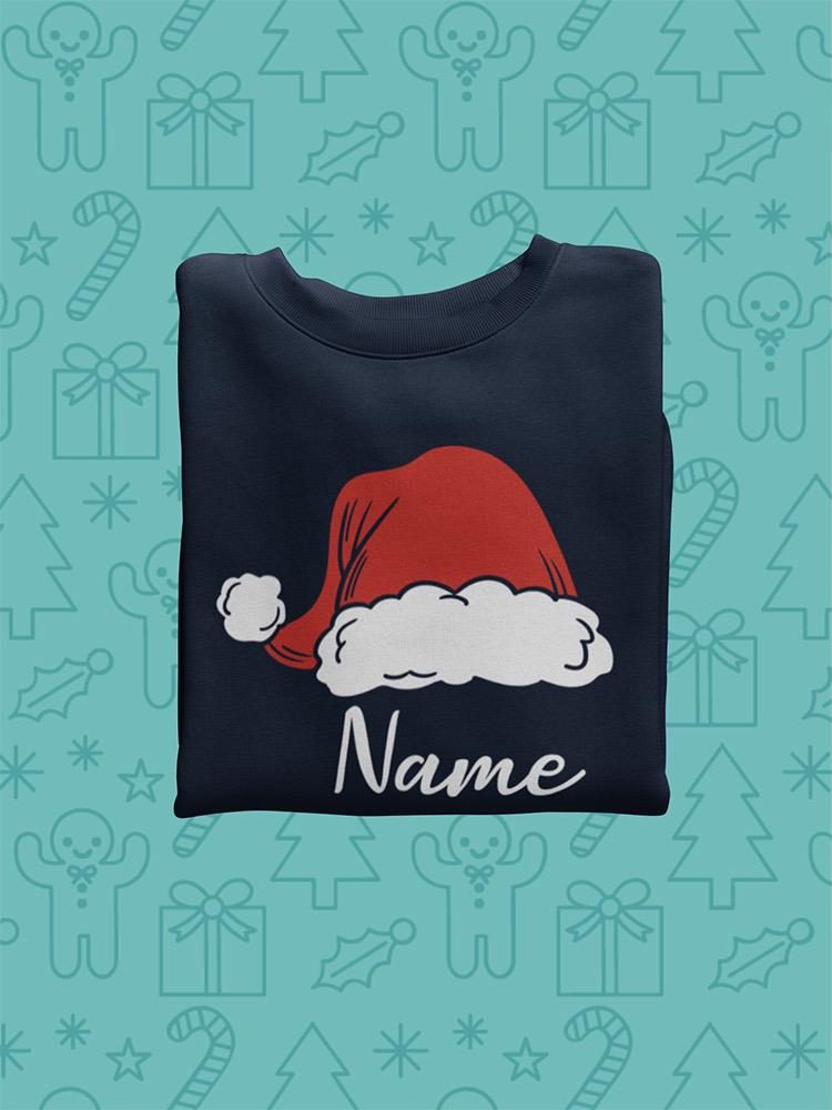 Santa Hat Custom Name Hoodie or Sweatshirt -Custom Designs