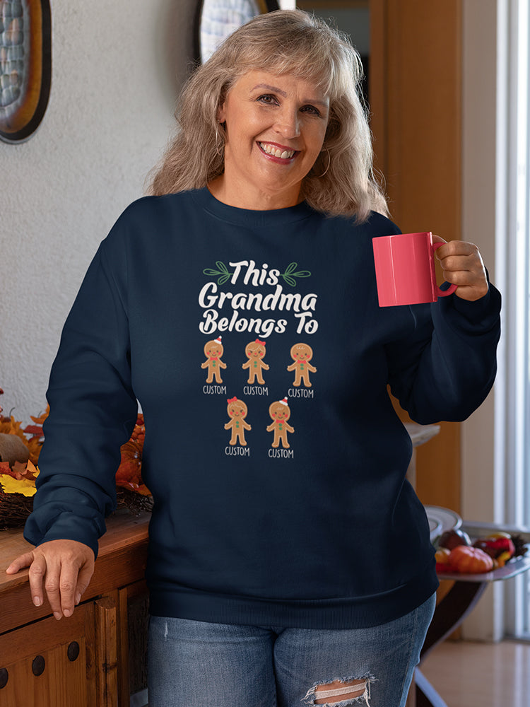 This Grandma Custom Christmas Sweatshirt -Custom Designs