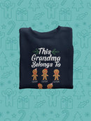 This Grandma Custom Christmas Sweatshirt -Custom Designs