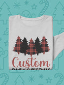 Custom Family Christmas Trees Hoodie or Sweatshirt -Custom Designs