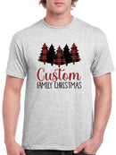 Custom Family Christmas Trees T-shirt -Custom Designs