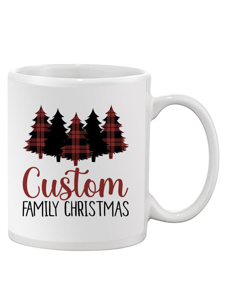 Custom Family Christmas Trees Mug -Custom Designs