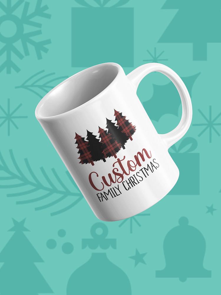 Custom Family Christmas Trees Mug -Custom Designs