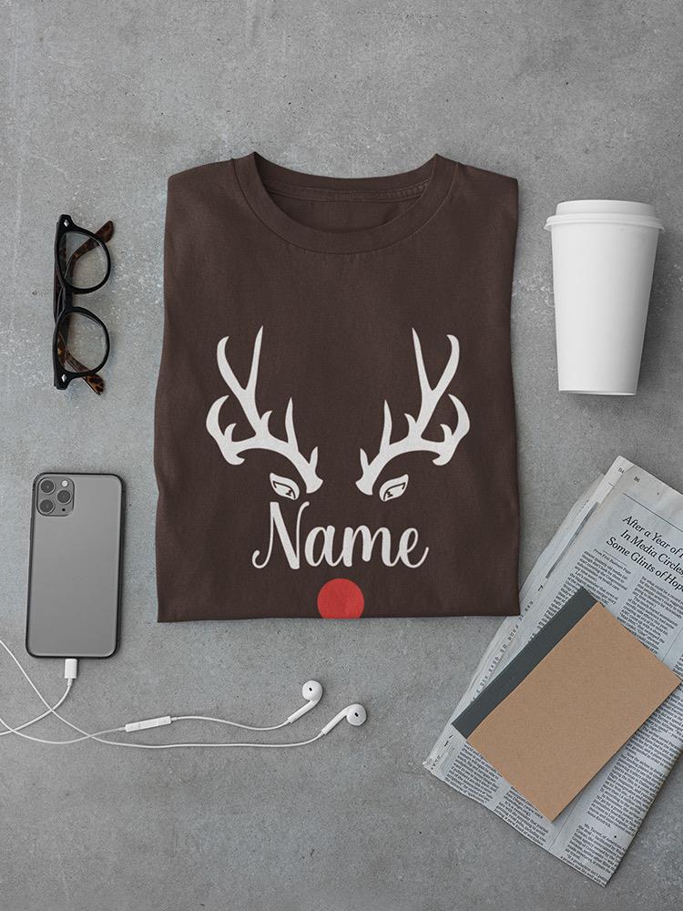 Reindeer Custom Name T-shirt -Custom Designs