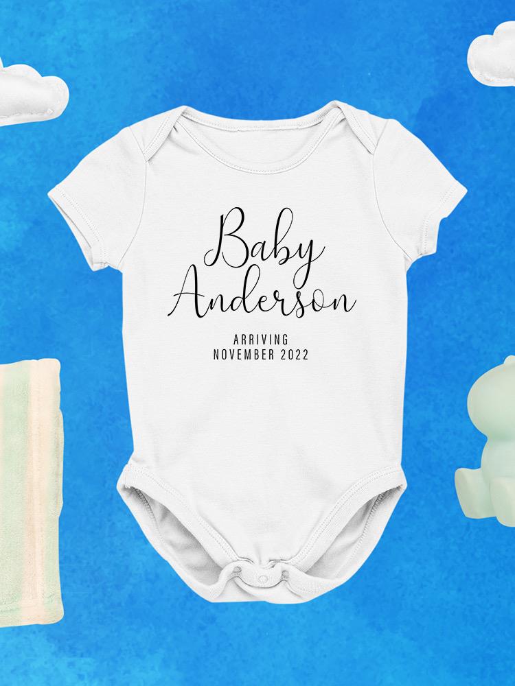 Baby Arriving Bodysuit -Custom Designs