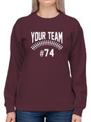 Your Team And Custom Number Sweatshirt -Custom Designs