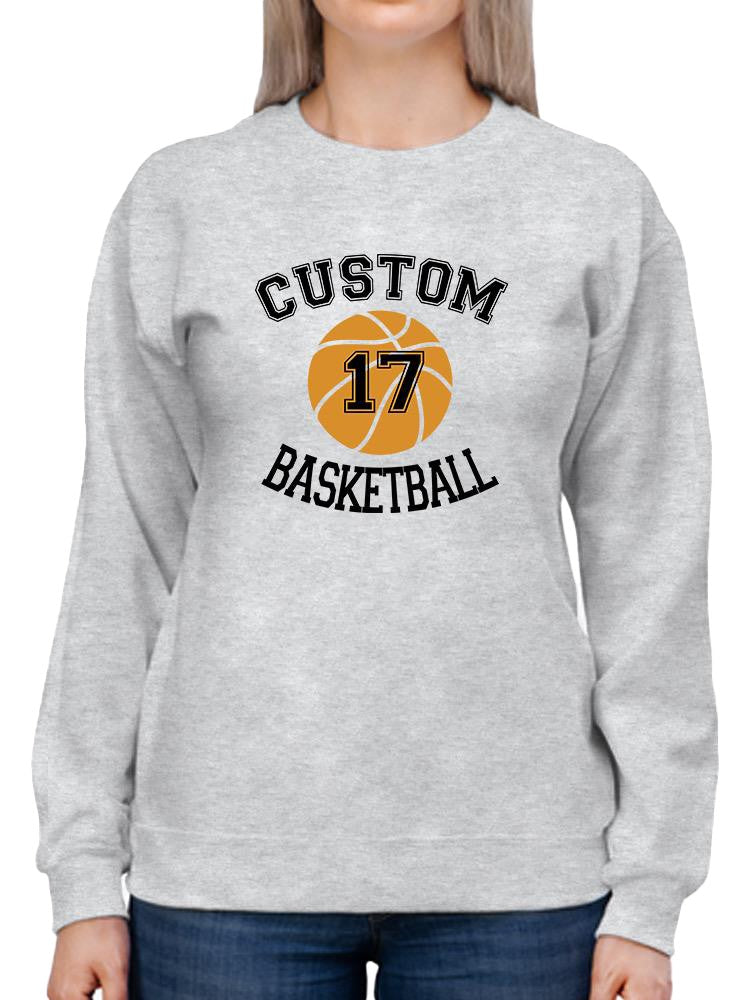 Custom Number Basketball Sweatshirt -Custom Designs