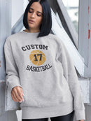 Custom Number Basketball Sweatshirt -Custom Designs