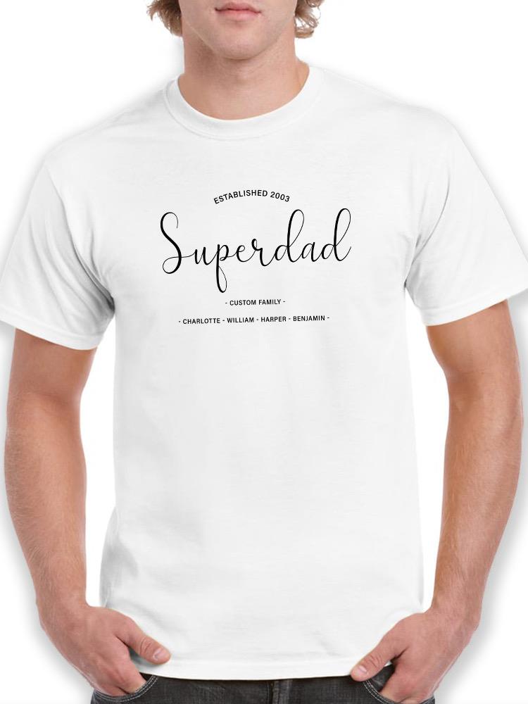Supermom Custom Family Names Shaped T-shirt -Custom Designs