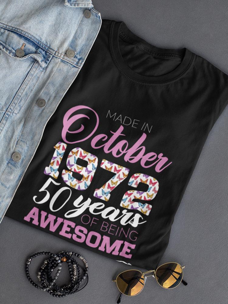 Made In Awesome Custom Year Shaped T-shirt -Custom Designs