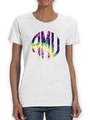 Tie Dye Custom Initials Shaped T-shirt -Custom Designs
