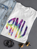 Tie Dye Custom Initials Shaped T-shirt -Custom Designs