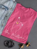 Mrs. Willson Custom Shaped T-shirt -Custom Designs