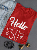 Hello Custom Age. Shaped T-shirt -Custom Designs