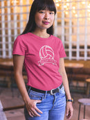 Volleybal Custom Text Shaped T-shirt -Custom Designs