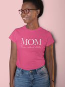 Mom Custom Kids Names Shaped T-shirt -Custom Designs