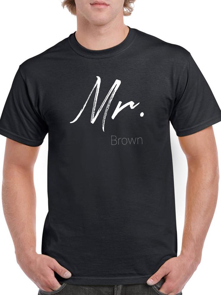 Mrs. Custom Last Name. Shaped T-shirt -Custom Designs