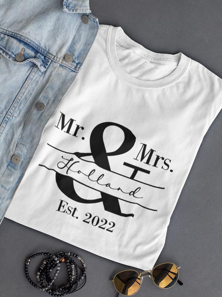 Mr. And Mr.S Custom Shaped T-shirt -Custom Designs