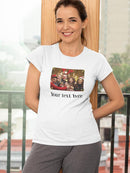 Your Christmas Text Here Shaped T-shirt -Custom Designs