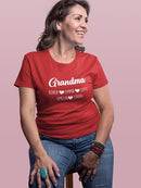 Grandma Custom Grandchildren Shaped T-shirt -Custom Designs