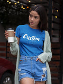 Custom Text Lettering Shaped T-shirt -Custom Designs