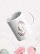 Custom Name Wreath Mug -Custom Designs