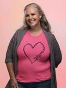 Custom Heart Name Shaped T-shirt -Custom Designs