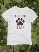 Dog Dad Pet Name T-shirt -Custom Designs
