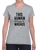 Belong To Pet Name Shaped T-shirt -Custom Designs