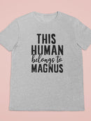 Belong To Pet Name Shaped T-shirt -Custom Designs