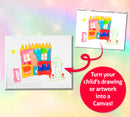 Customizable Children's Drawing Canvas -Custom Designs
