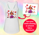 Customizable Children's Drawing Racerback Tank -Custom Designs