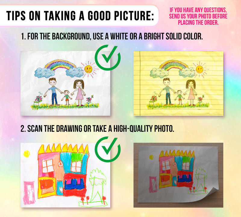 Customizable Children's Drawing Canvas -Custom Designs