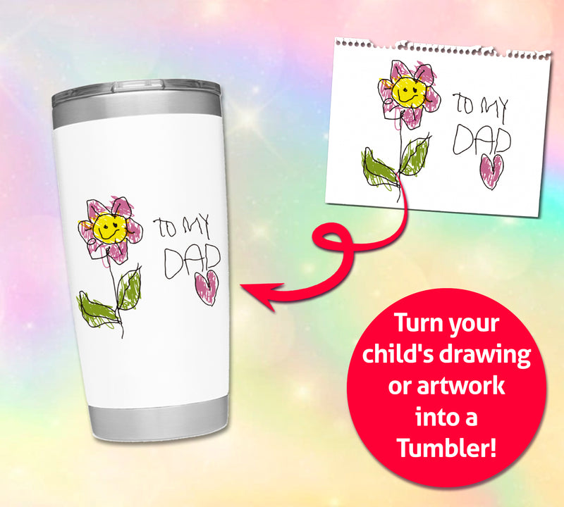 Customizable Children's Drawing Tumbler -Custom Designs
