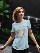 Almondog, Be Happy! Tee Women's -Electural Designs