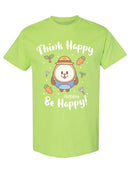 Almondog, Think Happy Tee Women's -Electural Designs